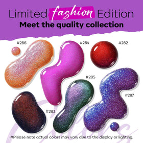 modelones nail polish set with Celestial Purple and Galactic Pink shades