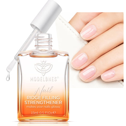 modelones Nail Strengthener and Growth clear nail polish front view