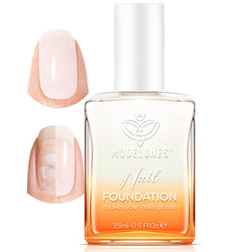 modelones Nail Strengthener and Growth milky white polish front view