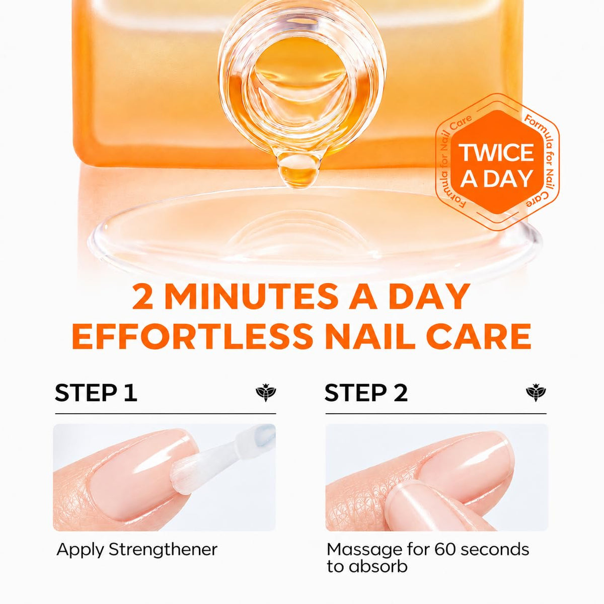 modelones Nail Strengthener and Growth Oil 15ml with manicure tools