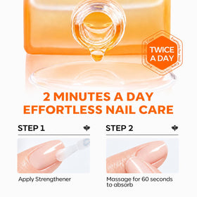 modelones Nail Strengthener and Growth Oil 15ml with manicure tools