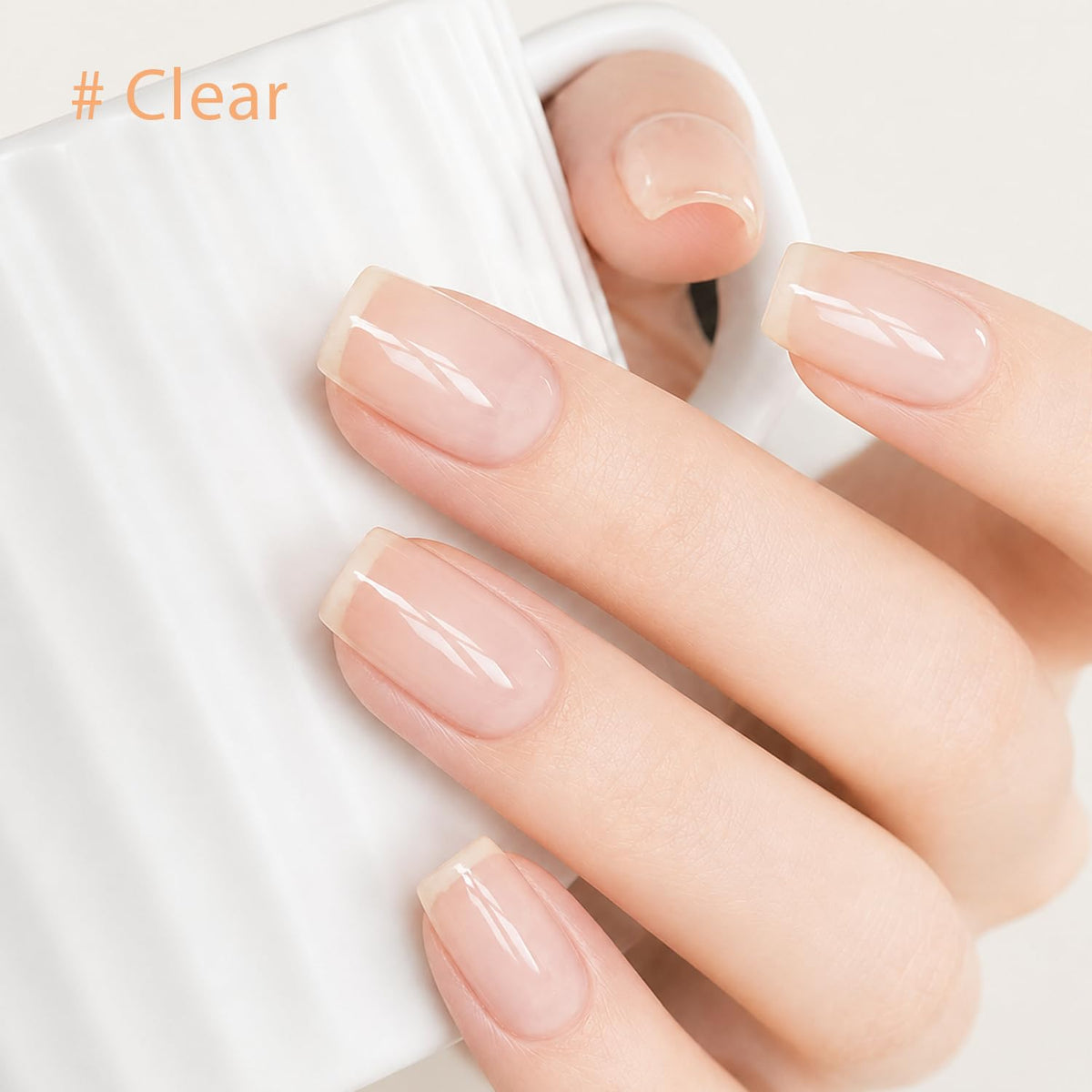 modelones Nail Strengthener and Growth polish application on nails