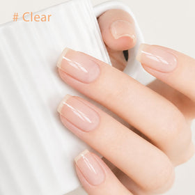 modelones Nail Strengthener and Growth polish application on nails
