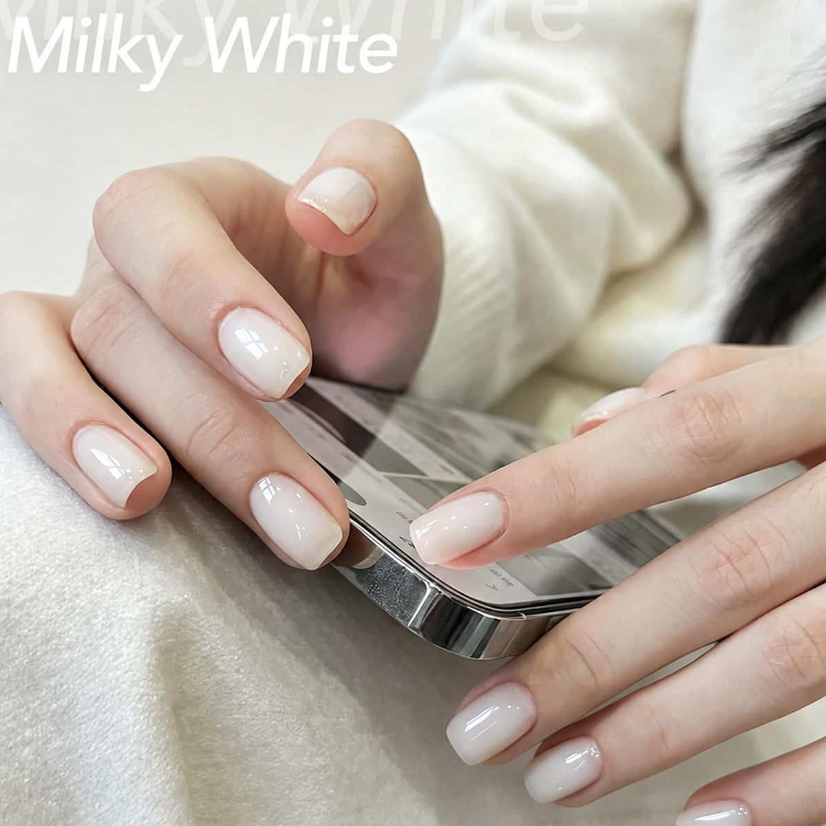 modelones Nail Strengthener and Growth polish applied on nails