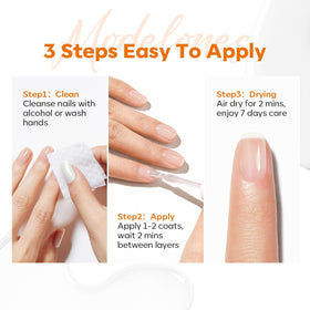 modelones Nail Strengthener and Growth polish on a vanity table