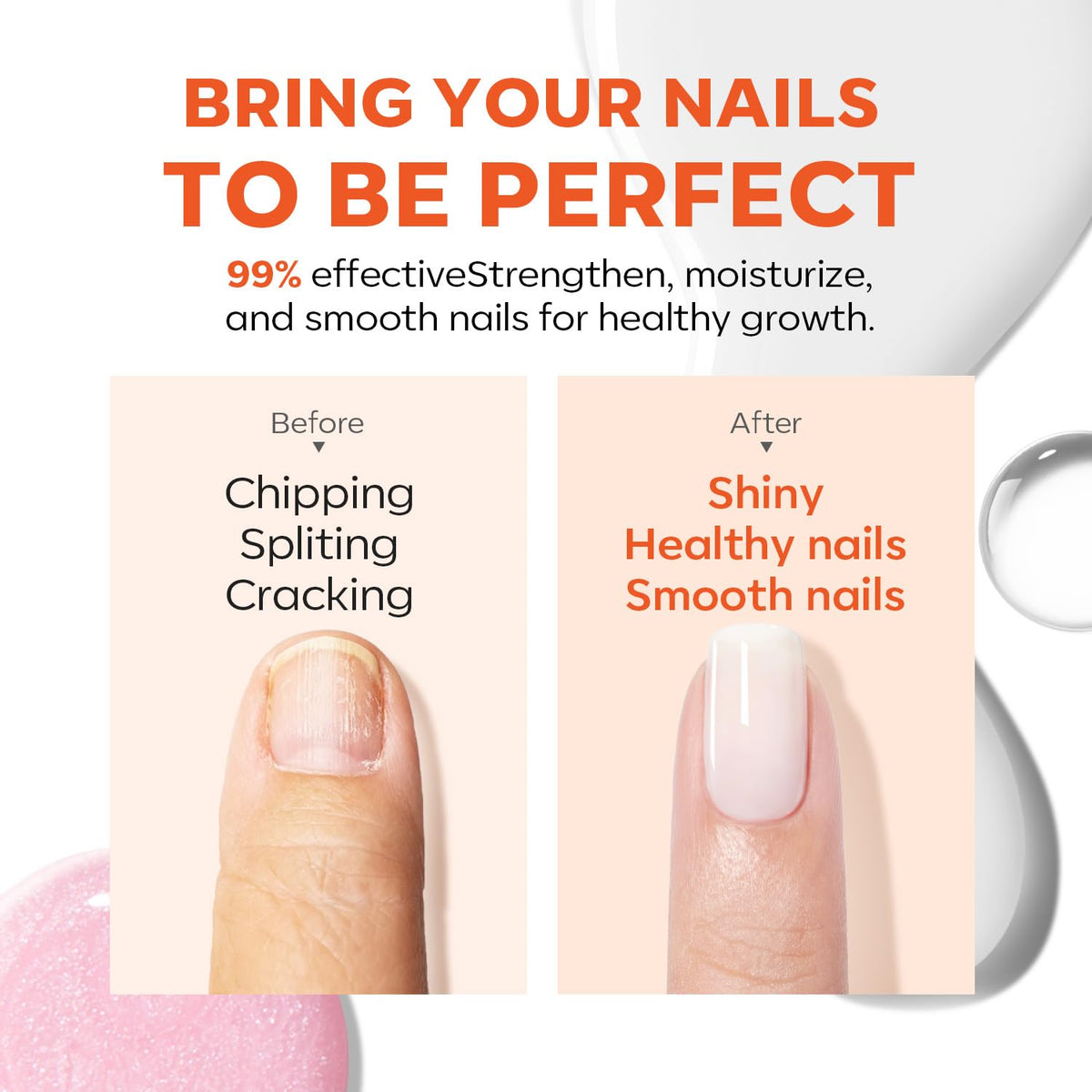 modelones Nail Strengthener and Growth polish with cuticle oil