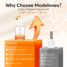 modelones Nail Strengthener and Growth polish with Jojoba oil and Keratin ingredients