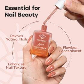 modelones Nail Strengthener Cinnamon Milk close-up of brush
