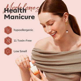 modelones Nail Strengthener Cinnamon Milk in a beauty setting