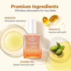 modelones Nail Strengthener on a manicure table