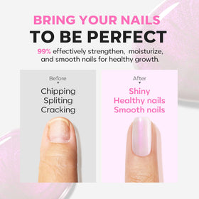 modelones Nail Strengthener Pearl Pink Nail Polish bottle close-up