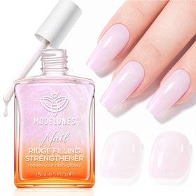 modelones Nail Strengthener Pearl Pink Nail Polish front view