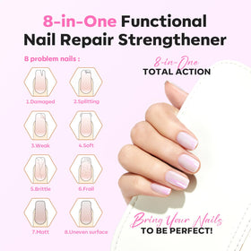 modelones Nail Strengthener Pearl Pink Nail Polish packaging