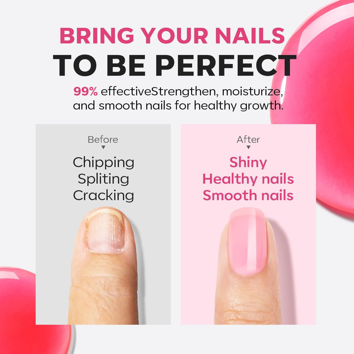 modelones Nail Strengthener with natural tint on nails