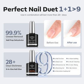 modelones nail tips and accessories including clipper and file