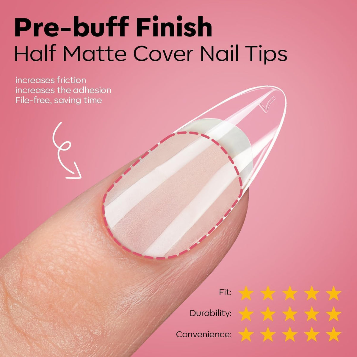 modelones nail tips clipper and file included in kit