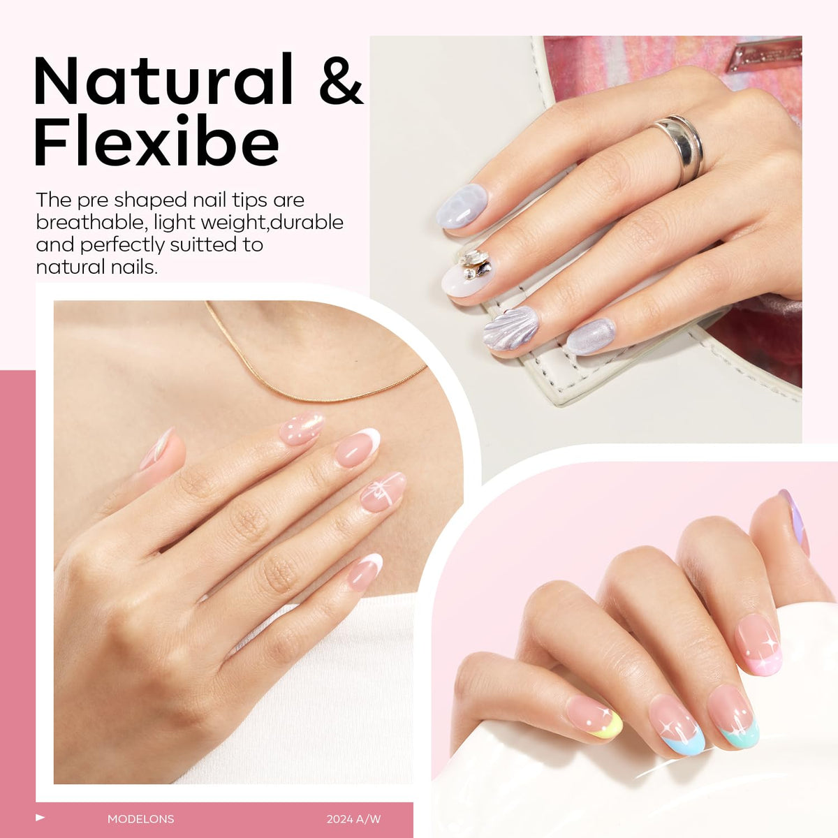 modelones Nail Tips Clipper and Nail File
