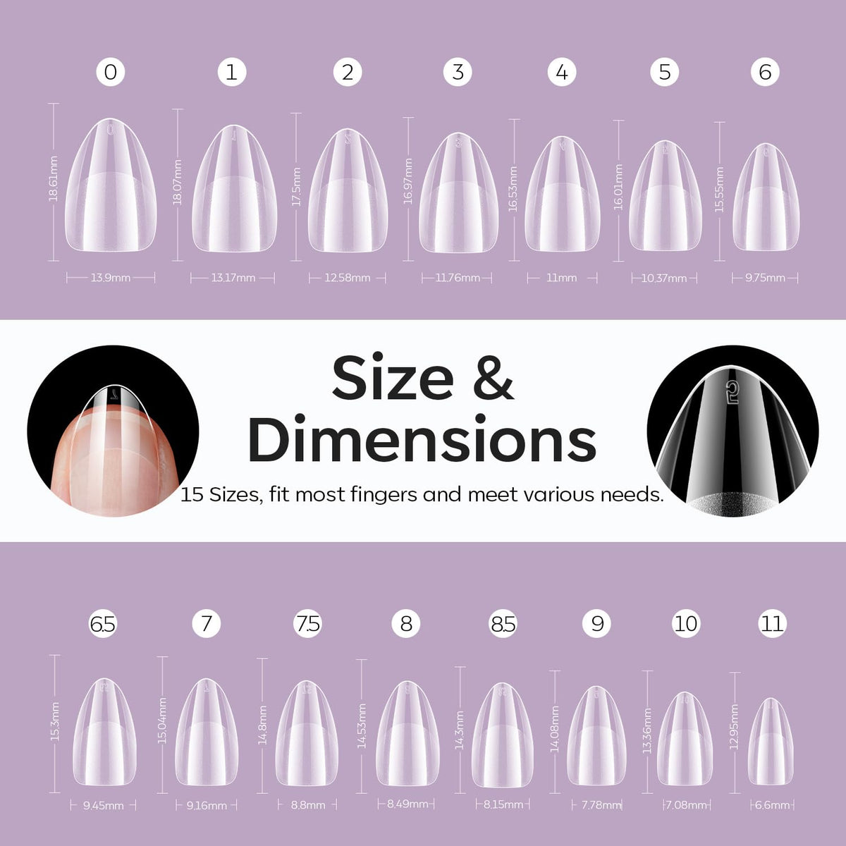 Modelones nail tips in packaging