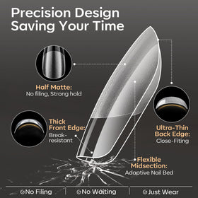 Modelones nail tips packaging with 360 pieces