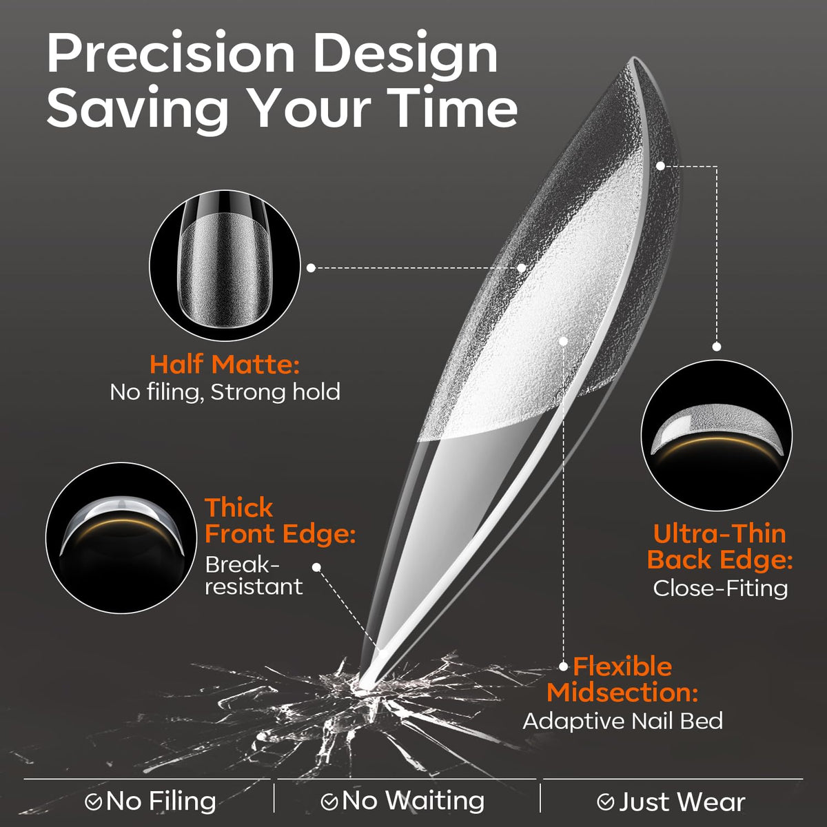 Modelones Nail Tips packaging with 360 pieces