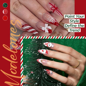 modelones nail tips showing half-matte texture