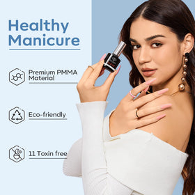 modelones Nail Tips showing half-matte texture design