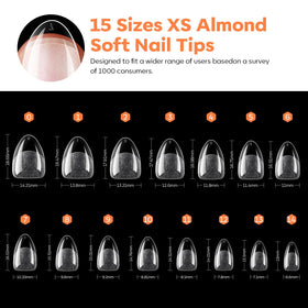 Modelones nail tips with acetone for removal process