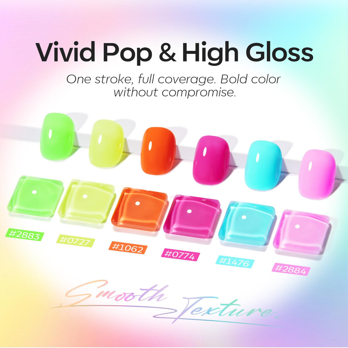 modelones Neon Gel Nail Polish bright blue shade