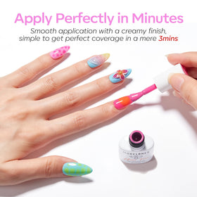 modelones Neon Gel Nail Polish bright purple shade