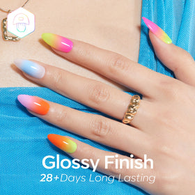 modelones Neon Gel Nail Polish bright yellow shade