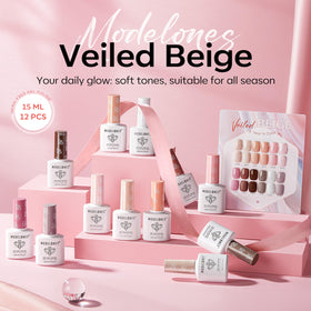 modelones nude gel polish display board