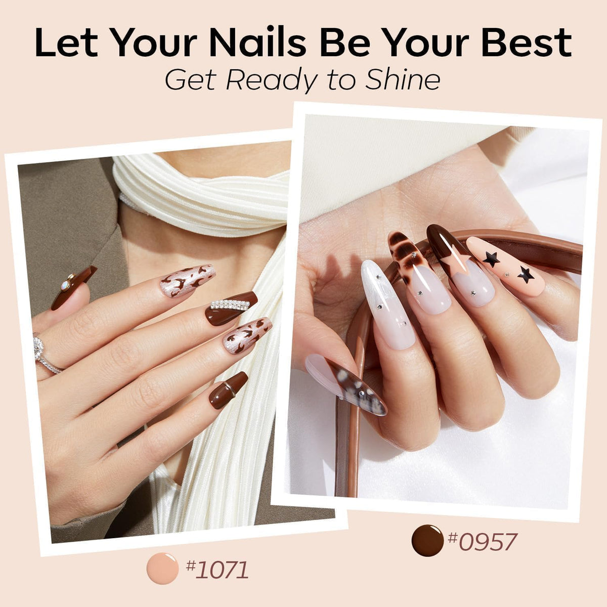 modelones nude gel polish set packaging with six shades