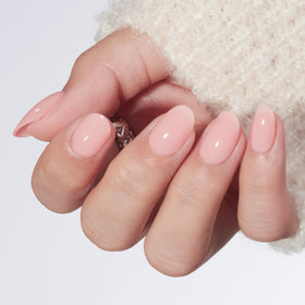 modelones Nude Pink Short Press on Nails Kit front view with 32 pcs