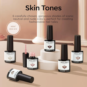 modelones packaging of Nude Pink Gel Nail Polish Set