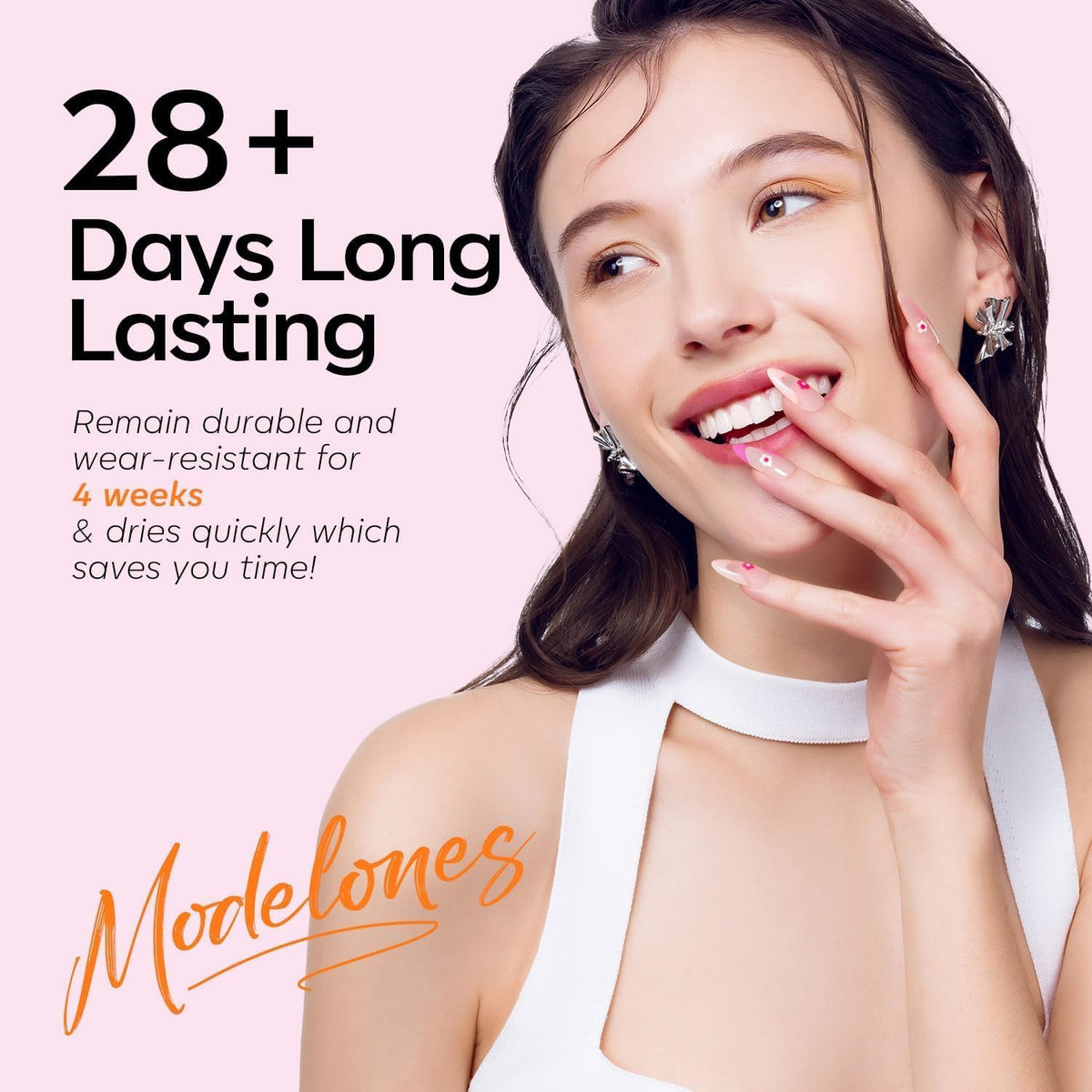 modelones Pink gel polish set packaging