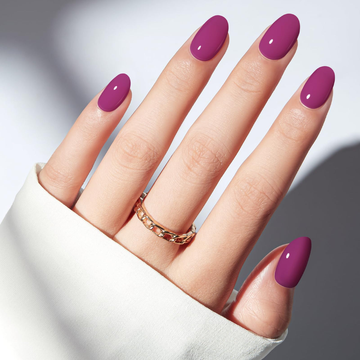 modelones Plum Short Press on Nails Kit with 32 reusable nails