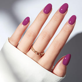 modelones Plum Short Press on Nails Kit with 32 reusable nails