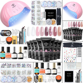 modelones Poly Nail Gel Kit with 8 colours and 48W lamp
