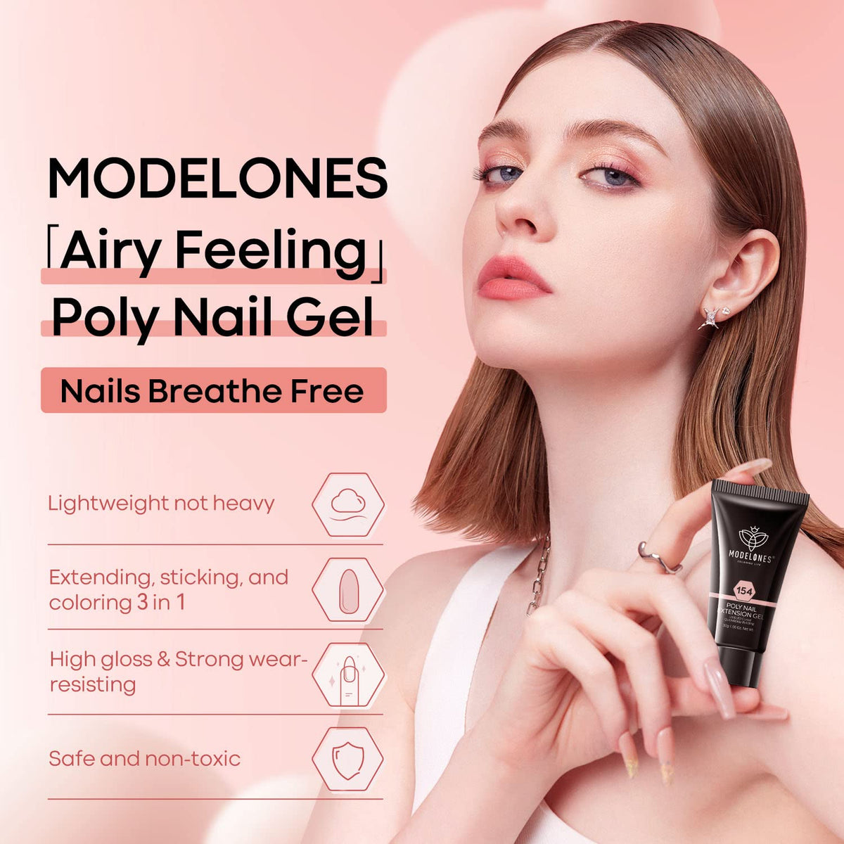 modelones Poly Nail Gel packaging details