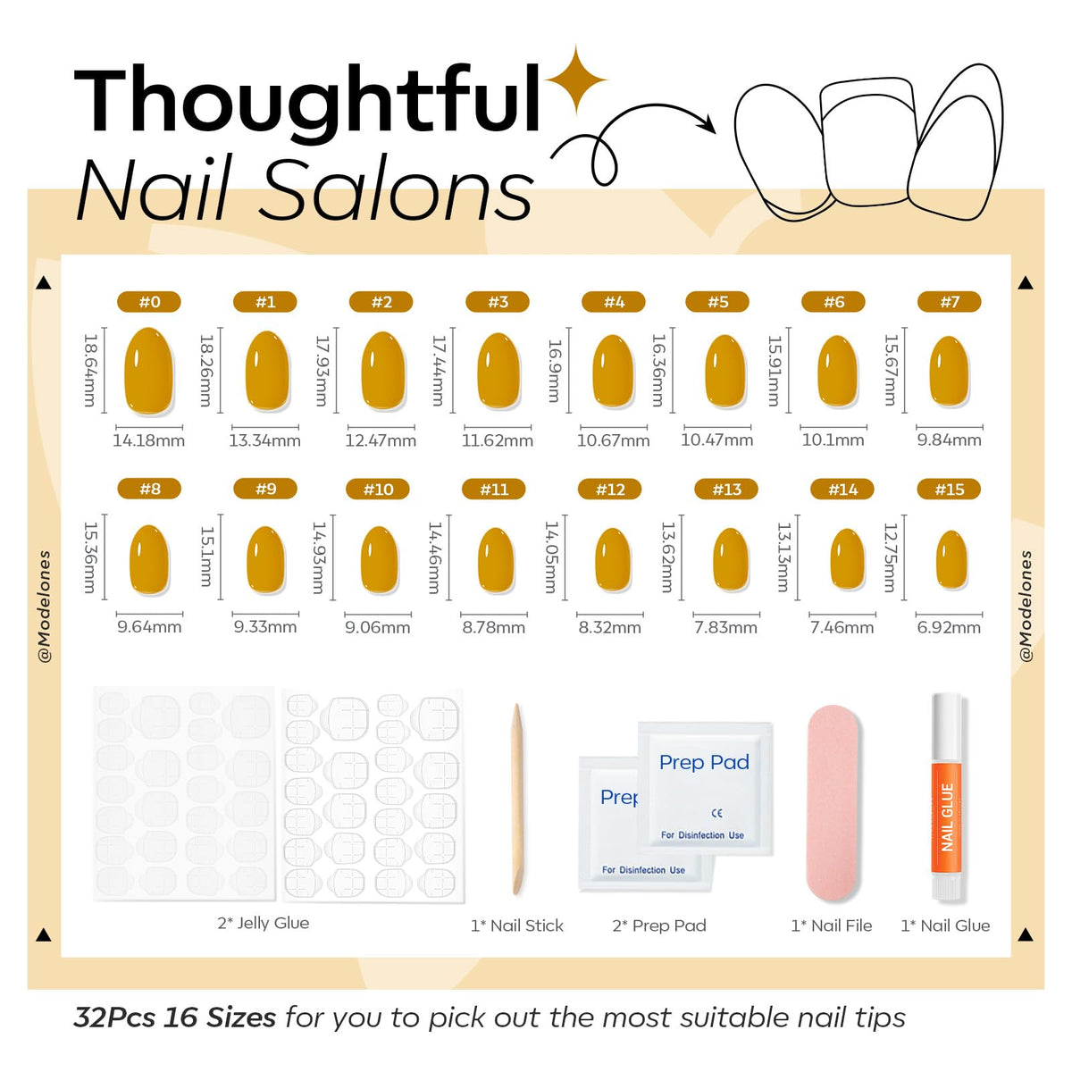 modelones press on nails in a lifestyle setting, showing elegance