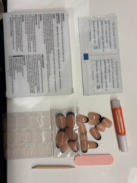 modelones press on nails with nail glue and adhesive tabs