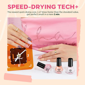 modelones quick-dry nail polish drying on nails