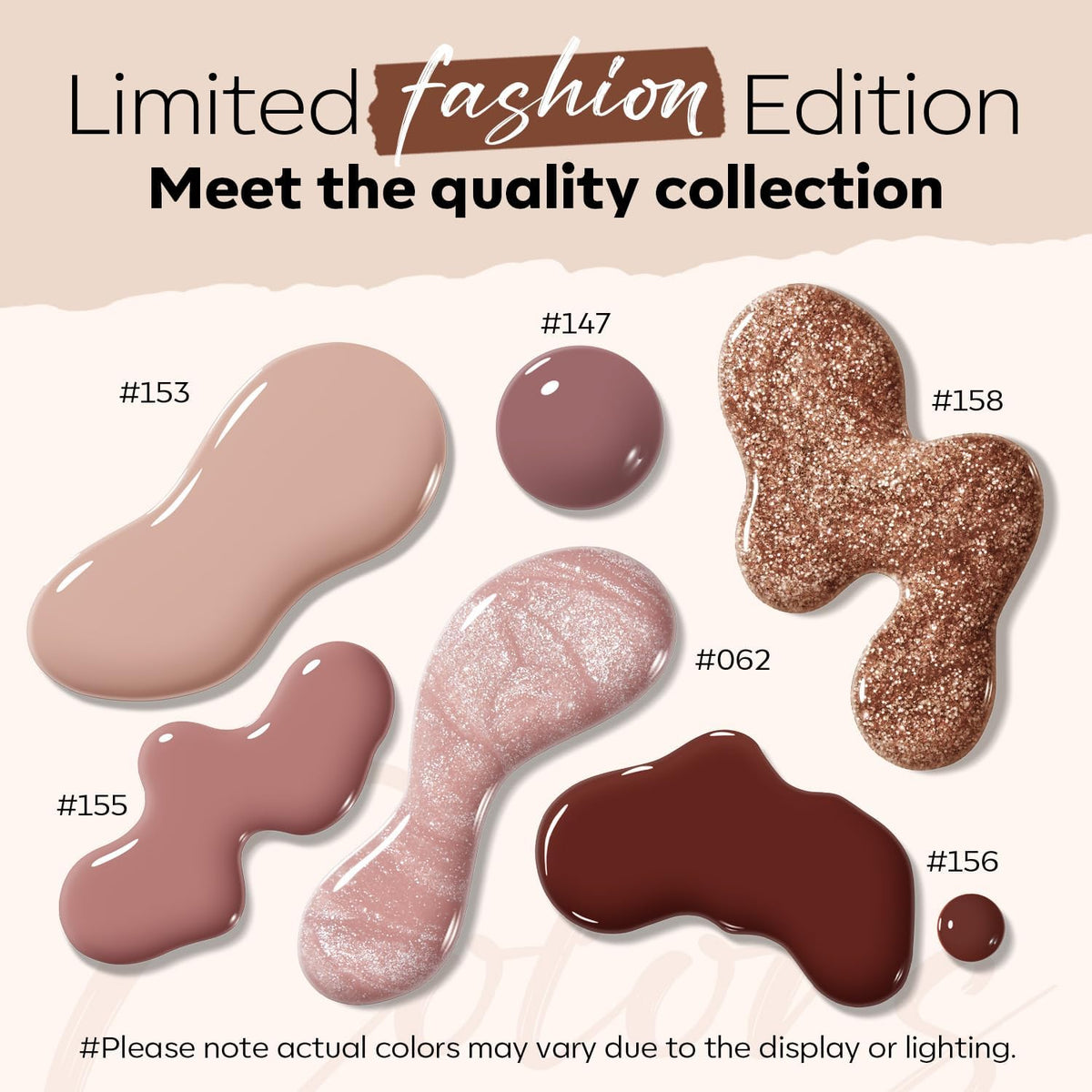 modelones Quick Dry Nail Polish Set displayed with autumn-themed background