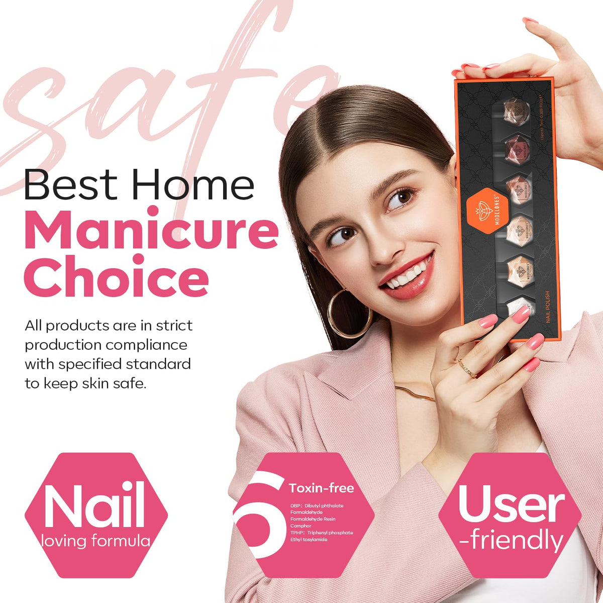 modelones Quick Dry Nail Polish Set in lifestyle setting