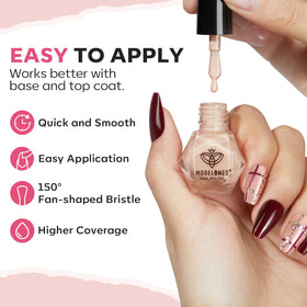 modelones Quick Dry Nail Polish Set with brush close-up