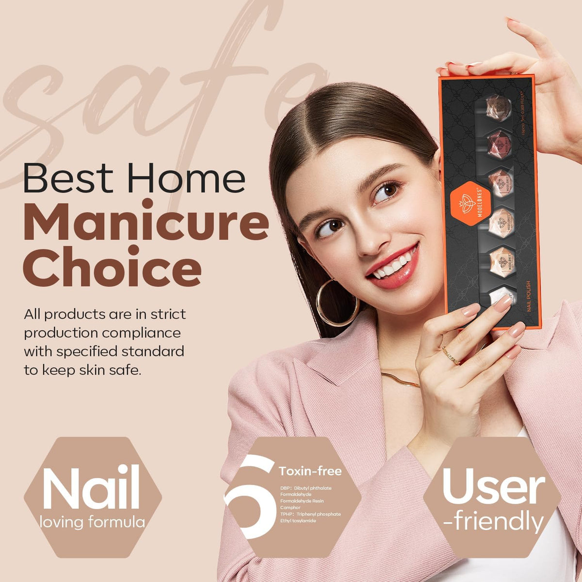 modelones Quick Dry Nail Polish Set with elegant presentation for gifting