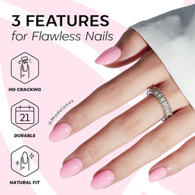 modelones Sakura Pink Short Press on Nails lifestyle scene