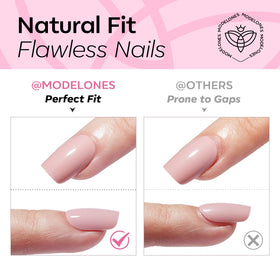 modelones Sakura Pink Short Press on Nails packaging