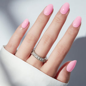 modelones Sakura Pink Short Press on Nails with adhesive tabs