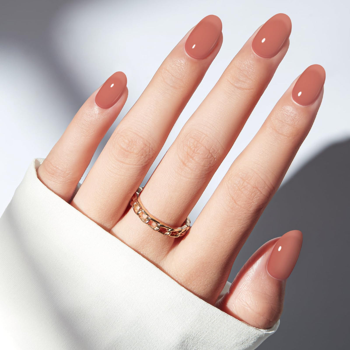 modelones Sheer Milk Tea Short Press on Nails Kit packaging front view